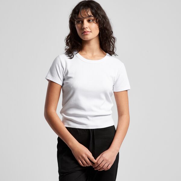Womens Organic Rib Baby Tee Thumbnail