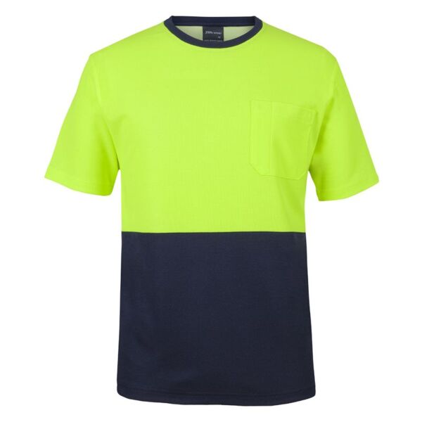 Mens Hi Vis Cotton Back Tee Thumbnail