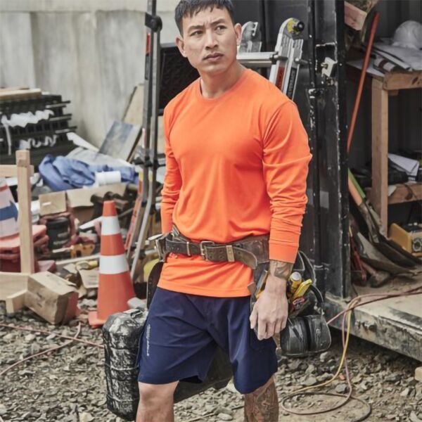 Mens Hi Vis Long Sleeve Tee Thumbnail