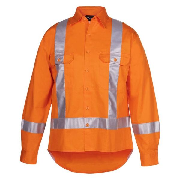 Mens Hi Vis (D+N) Long Sleeve 150G TTMC-W Tape Shirt Thumbnail