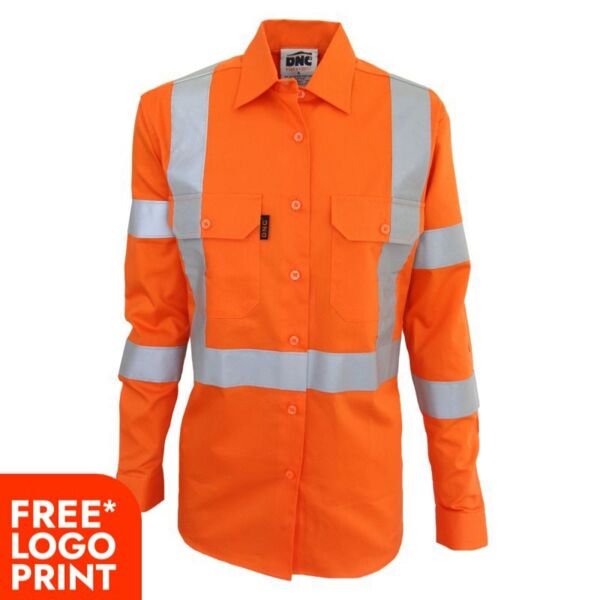 Womens  HiVis 3 way vented "X" back & Bio-motion taped shirt  Thumbnail